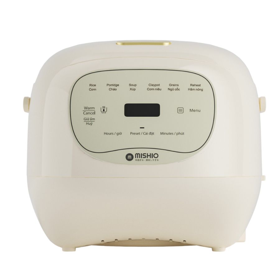 Nồi cơm điện lòng sứ dưỡng sinh 1.2L Mishio MK381 - Hàng chính hãng