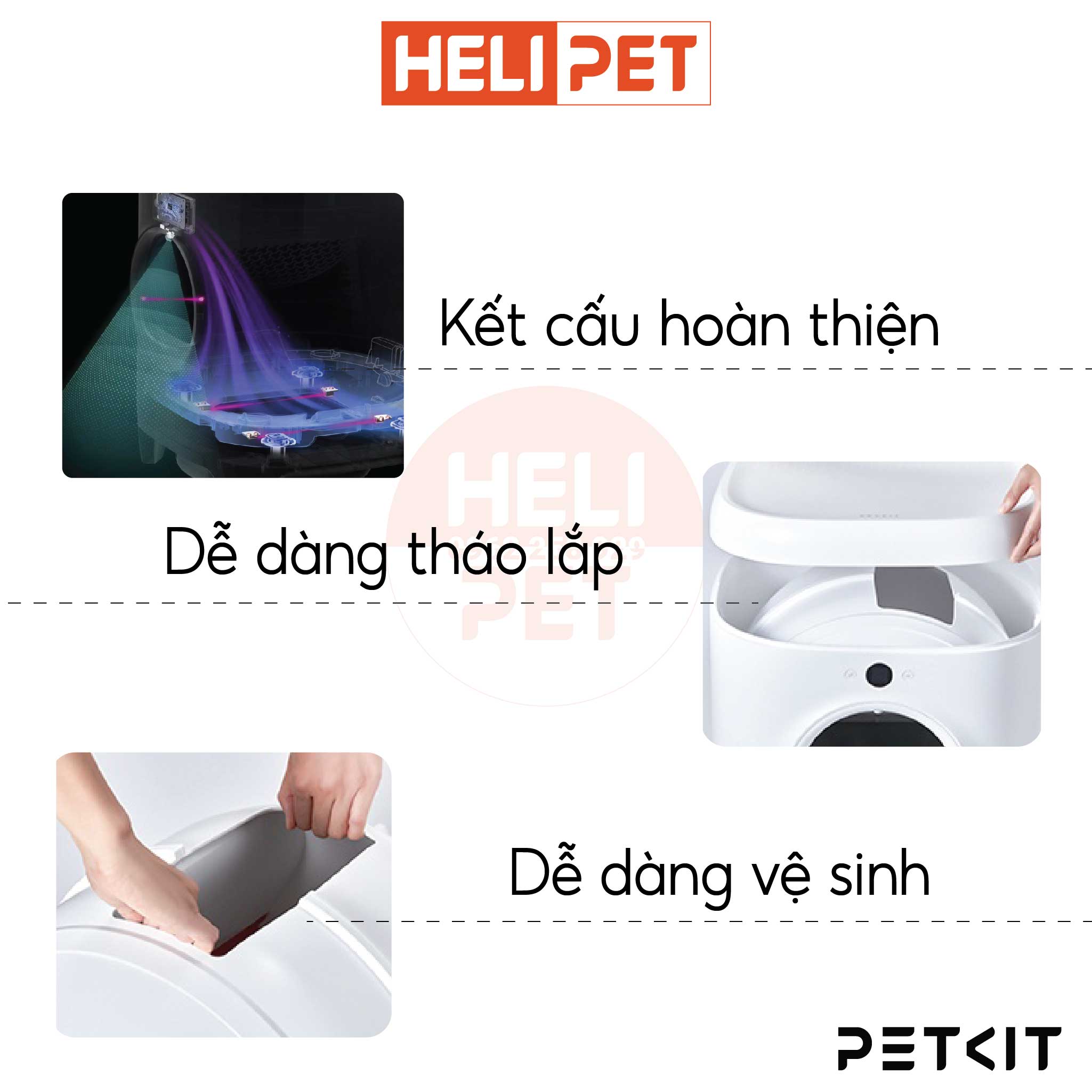 Máy Vệ Sinh, Dọn Phân Mèo Tự Động PETKIT PURA X 2024 - HeLiPet
