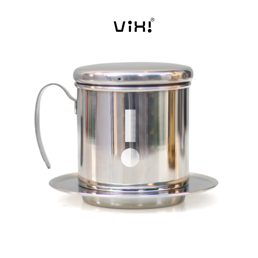 Phin cà phê inox Vixi cao cấp mạ vàng pha 150gr bột cafe, cứng cáp siêu bền