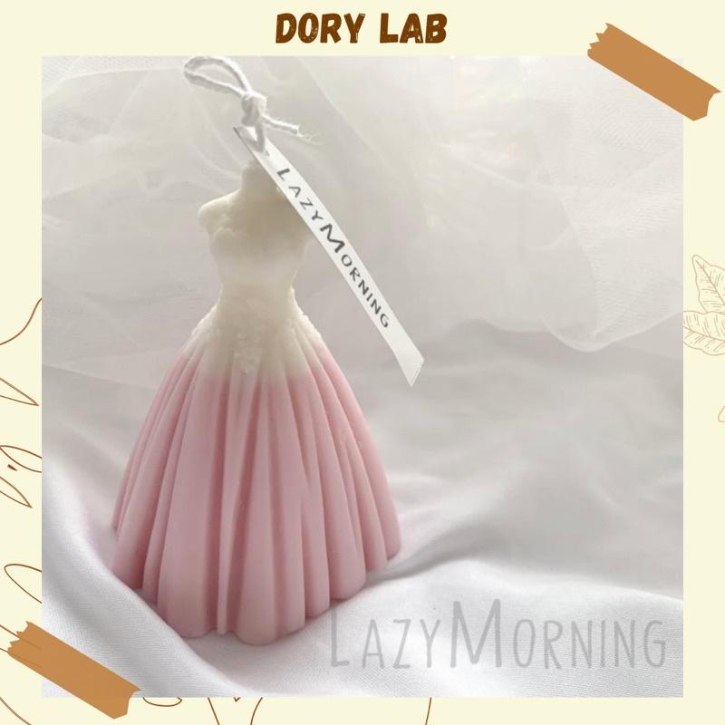 Nến Thơm Không Khói Váy Cưới Cô Dâu, Phụ Kiện Decor Chụp Ảnh - Dory Lab
