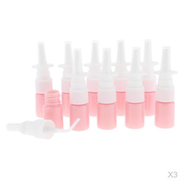 30x 5ML Plastic Nasal Spray Bottle Sprayers For Dispensing Wash Rhinitis