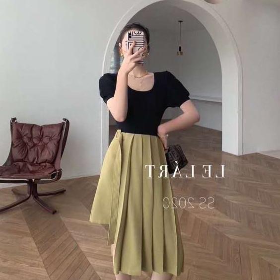 Áo Thun Nữ Tay Ngắn Màu Trơn Phong Cách Hàn Quốc