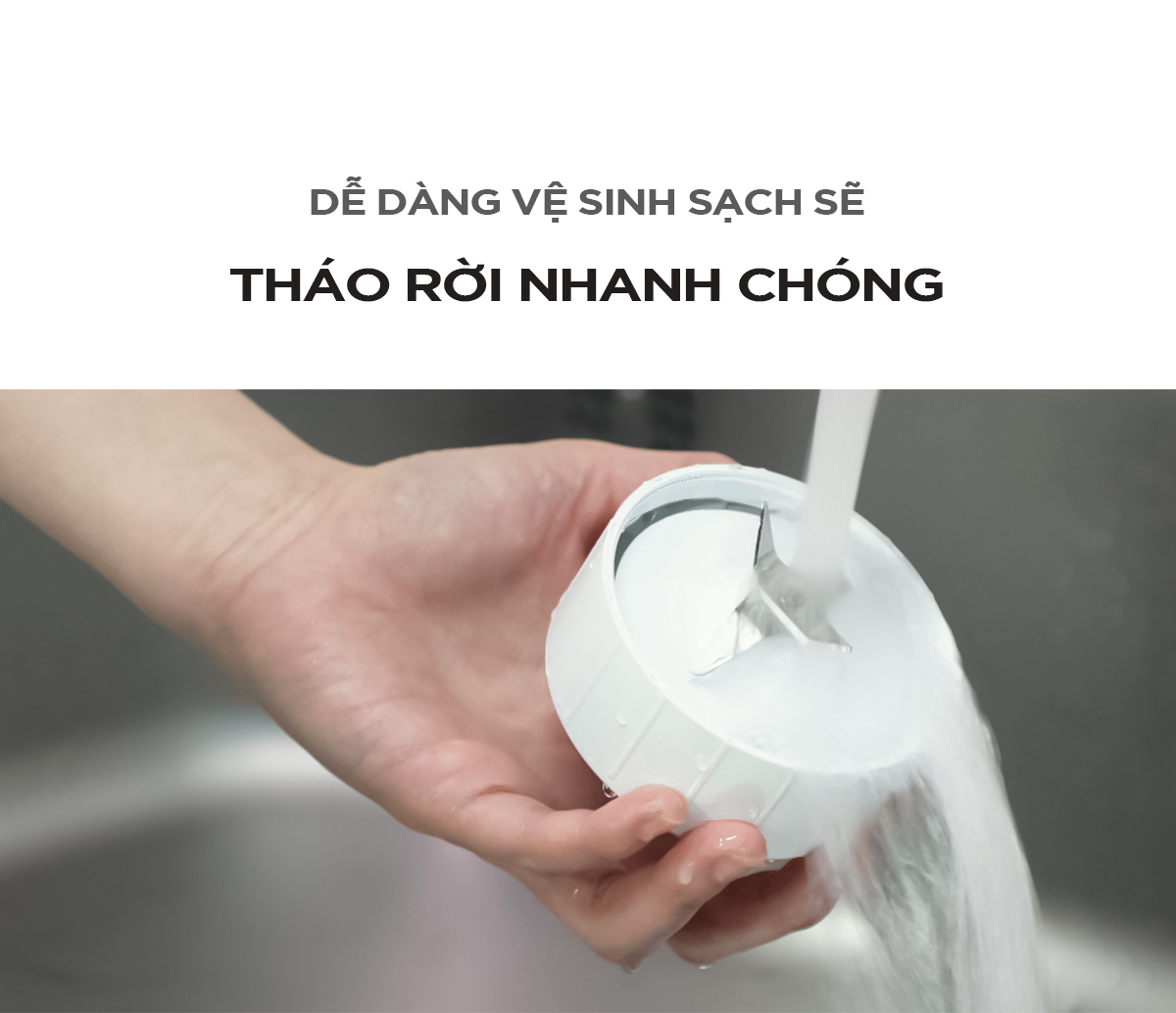 Máy Xay Sinh Tố Mini Cuckoo CFM-D60MGW-Thiết kế nhỏ gọn &amp; hiện đại-Thao tác với 1 chạm-Hàng chính hãng