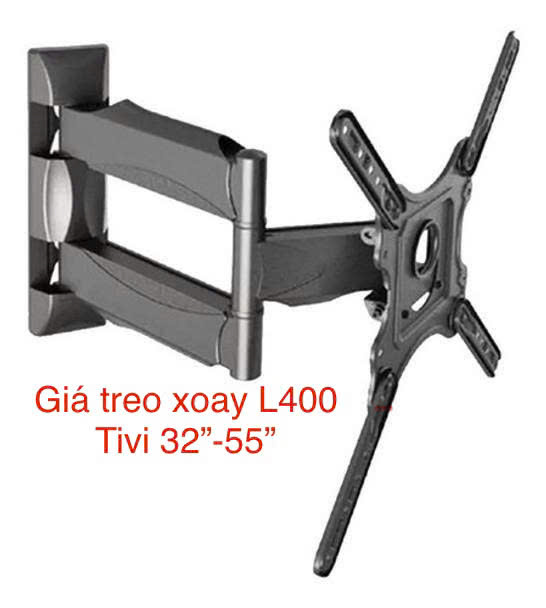 Khung treo tivi xoay L400 tải trọng 31.8kg dành cho tivi 32 inch - 55inch - Hàng nhập khẩu