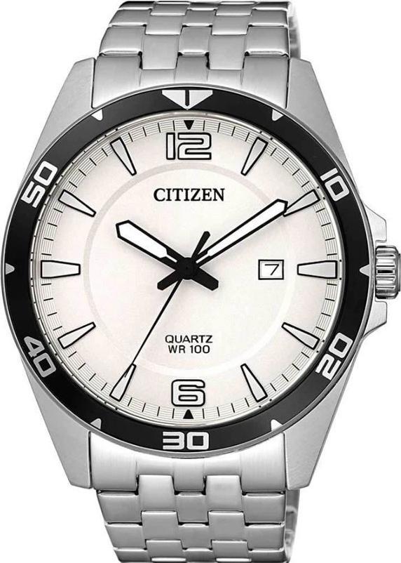 Đồng Hồ Nam Citizen Dây Thép Không Gỉ BI5051-51A - Mặt Trắng
