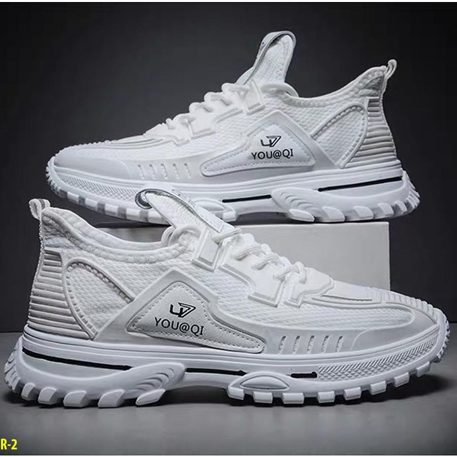 Giày Sneaker Nam Hàn Quốc - Màu Full Trắng Siêu Đẹp