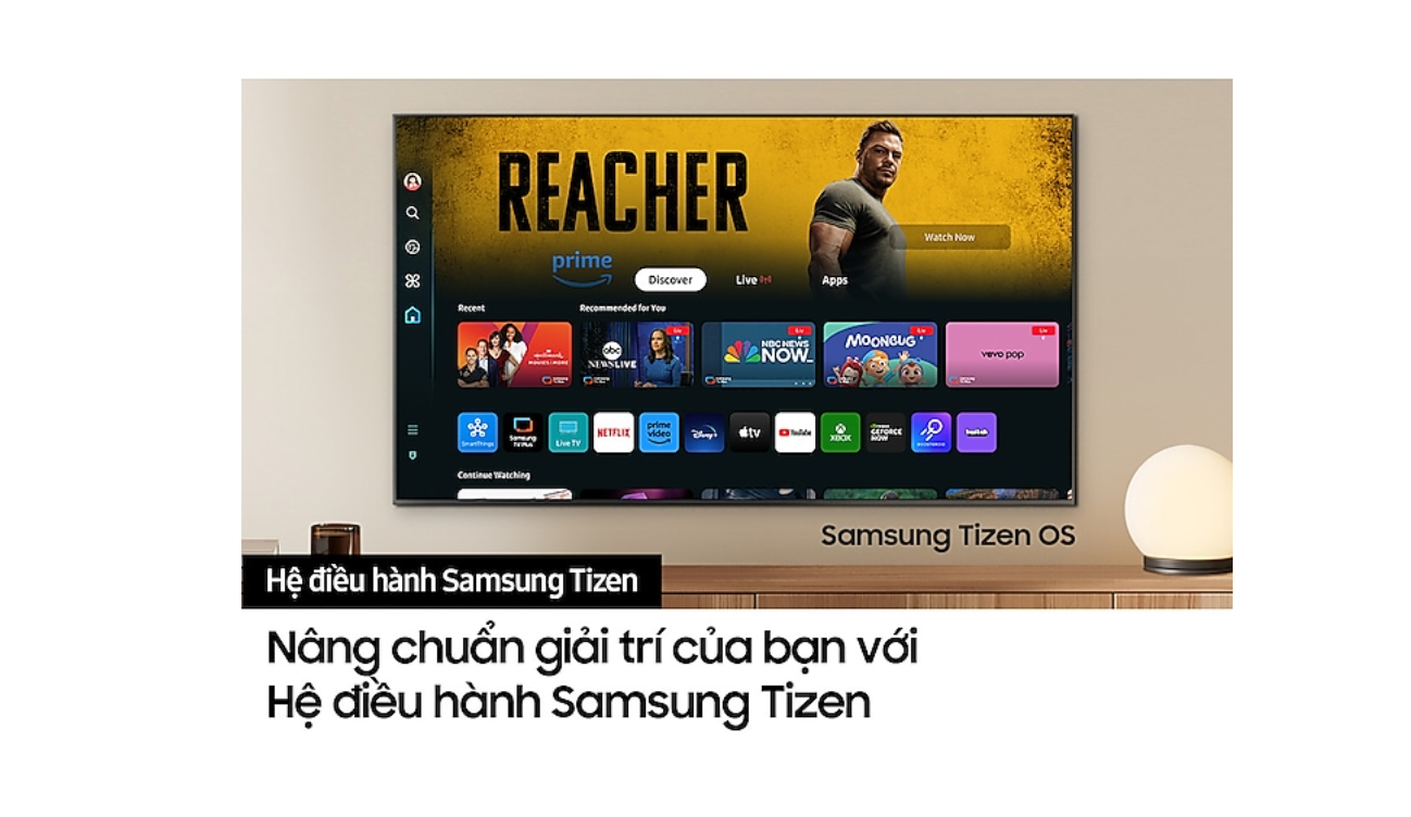 Smart Tivi QLED Samsung 4K 55 inch QA55QE1DAKXXV - Hàng Chính Hãng