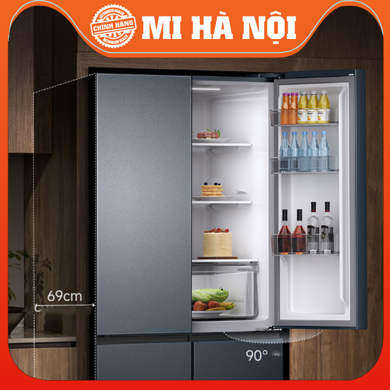 Tủ lạnh thông minh 4 cánh Xiaomi Mijia 606L – Có ion khử khuẩn, cấp đông nhanh chóng, hàng chính hãng