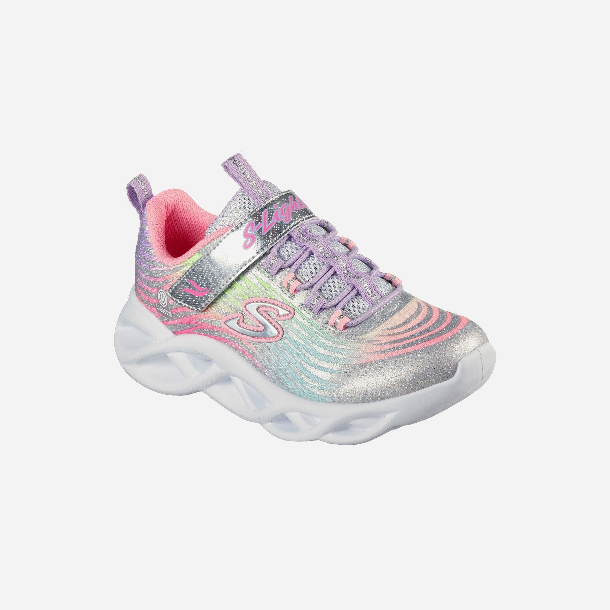 Giày sneaker bé gái Skechers Twisty Brights - 302321L-SMLT