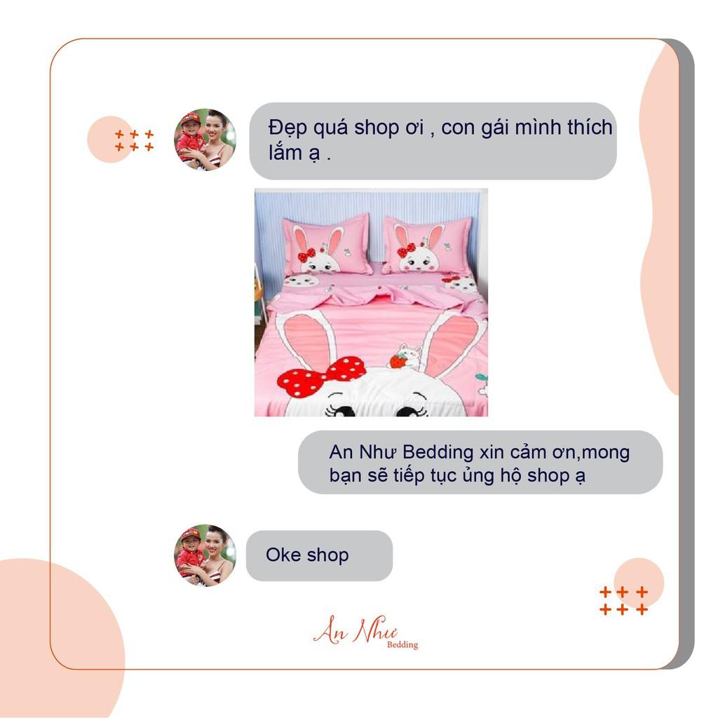 Bộ vỏ chăn ga gối Cotton tina An Như Bedding