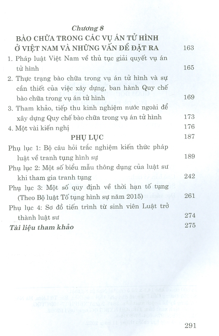 Cẩm Nang Hướng Dẫn Thực Hành Đại Diện Tranh Tụng Trong Vụ Án Hình Sự (Dành cho sinh viên, học viên) (Tái bản lần thứ hai có sửa chữa, bổ sung)