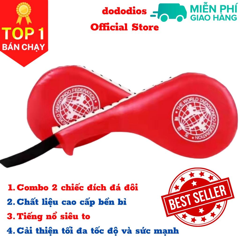 Combo 2 đích đá đấm boxing teakwondo, Karate, vovinam, Muay Thái, Vstar, tập võ thuật - Chính hãng dododios