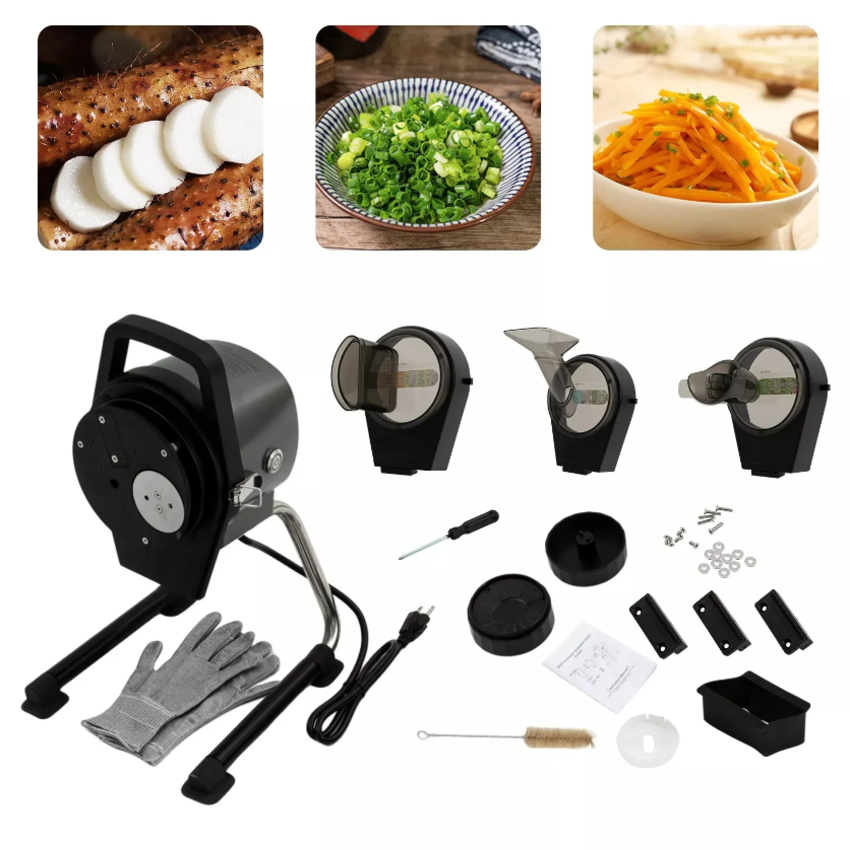 Máy thái lát, thái sợi hành lá, tỏi, ớt và rau củ quả dùng cho quán ăn, nhà hàng thương hiệu Mỹ cao cấp Septree GJ806 công suất 850W - Hàng nhập khẩu