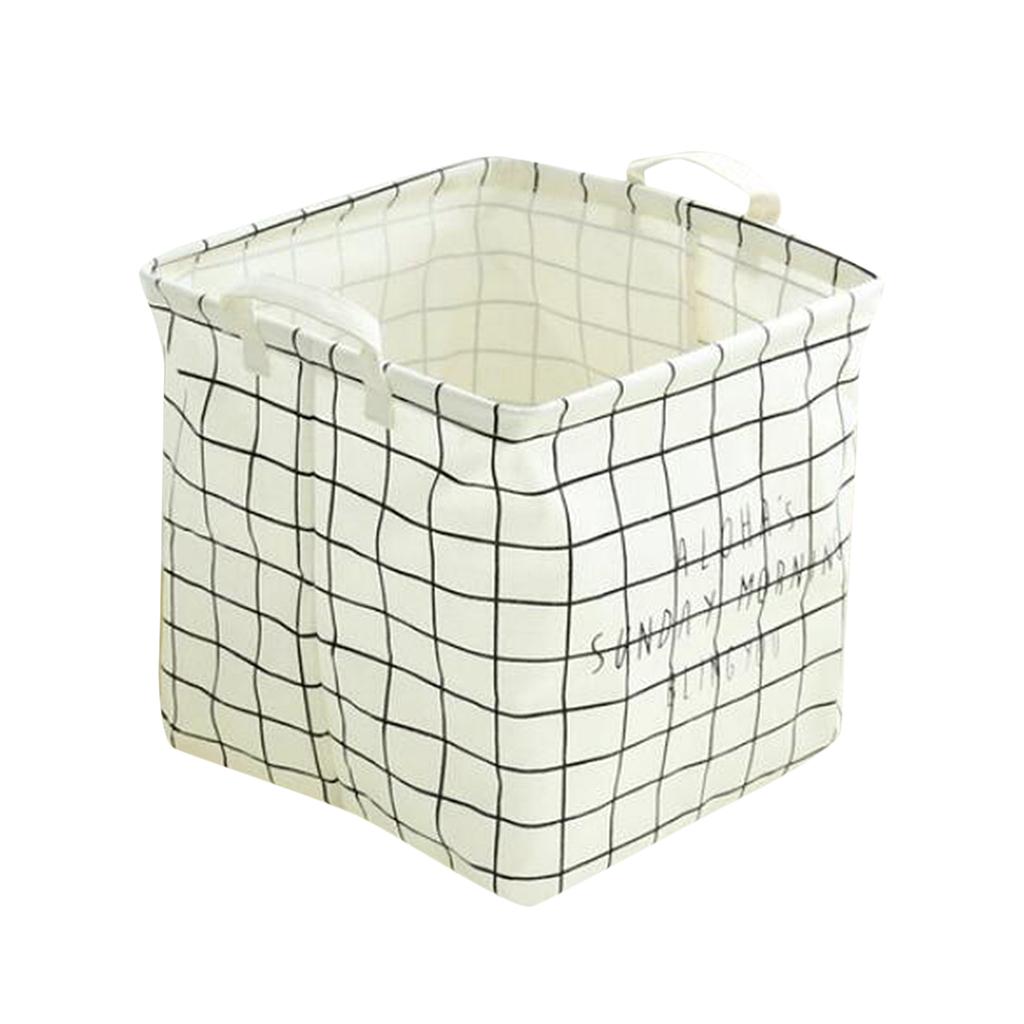 Foldable Clothing Storage Bucket Laundry Basket Organizer Bags