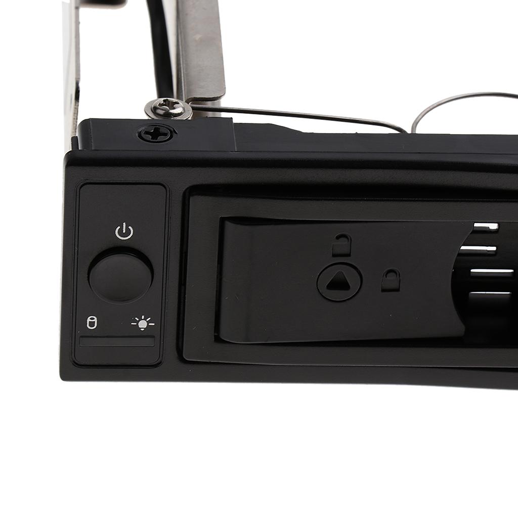 3.5'' HDD SATA Hot Swap Internal Enclosure Mobile Rack Caddy & Key Lock #2
