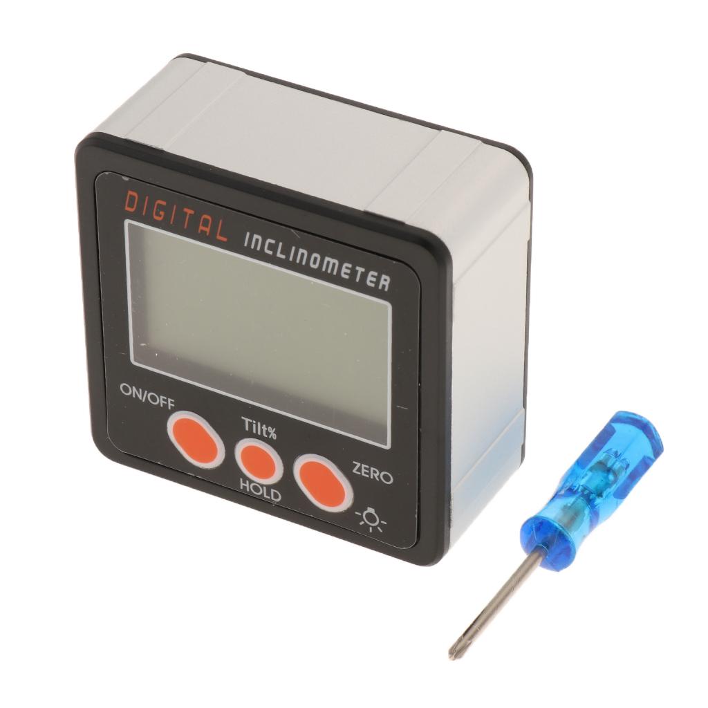 IP54 Kỹ Thuật Số Chống Thấm Nước Protractor Inclinometer Nước Hộp Thước Đo Góc Xanh