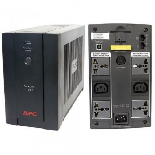 Bộ Lưu Điện Hãng APC Back-UPS 1400VA, 230V, AVR, Universal and IEC Sockets - BX1400U-MS - Hàng Nhập Khẩu