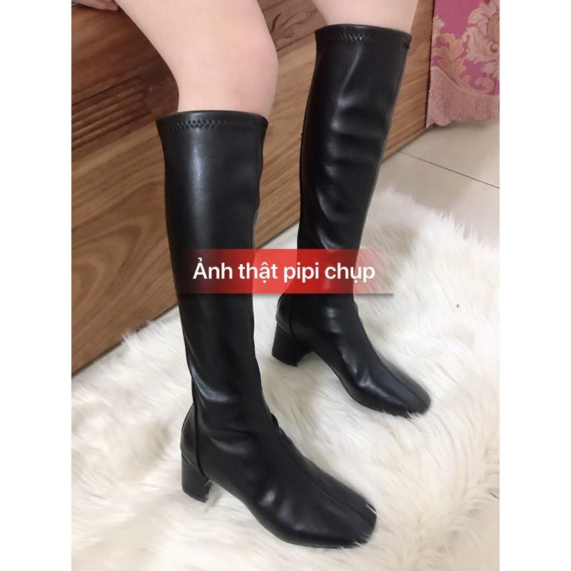 Boots đùi gối cao 5cm giá siêu rẻ quảng châu G029 (Hàng có khoá)