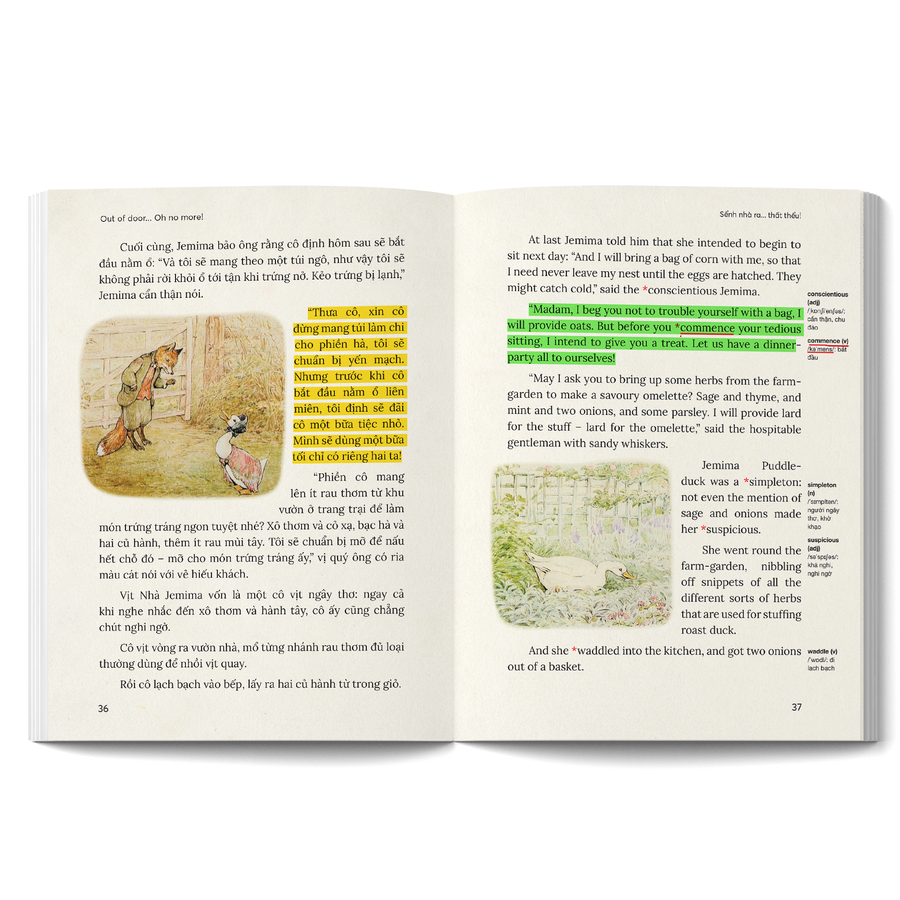 Sách - Thế Giới Của Thỏ Peter - The World of Peter Rabbit - Sểnh Nhà Ra... Thất Thểu - Out Of Door... Oh No More! - Song Ngữ