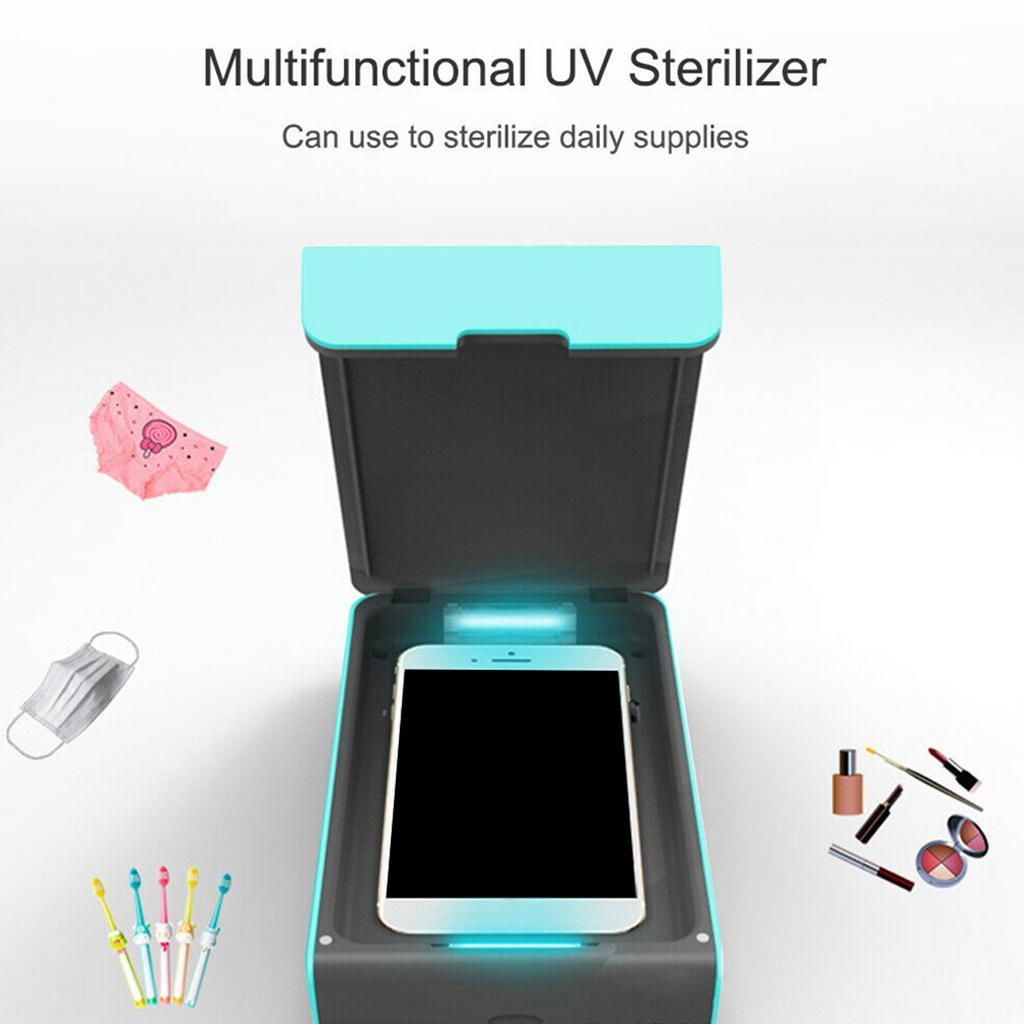 UV Ultraviolet Light Box Case Phone Charger Jewelry Beauty Tools Watches Box