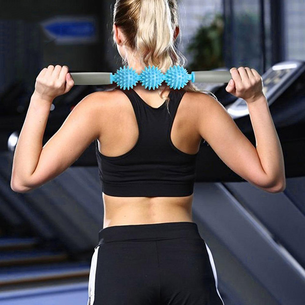 Thanh Lăn Massage Cơ Bắp 3 Bóng Roller Stick Tập Gym Yoga