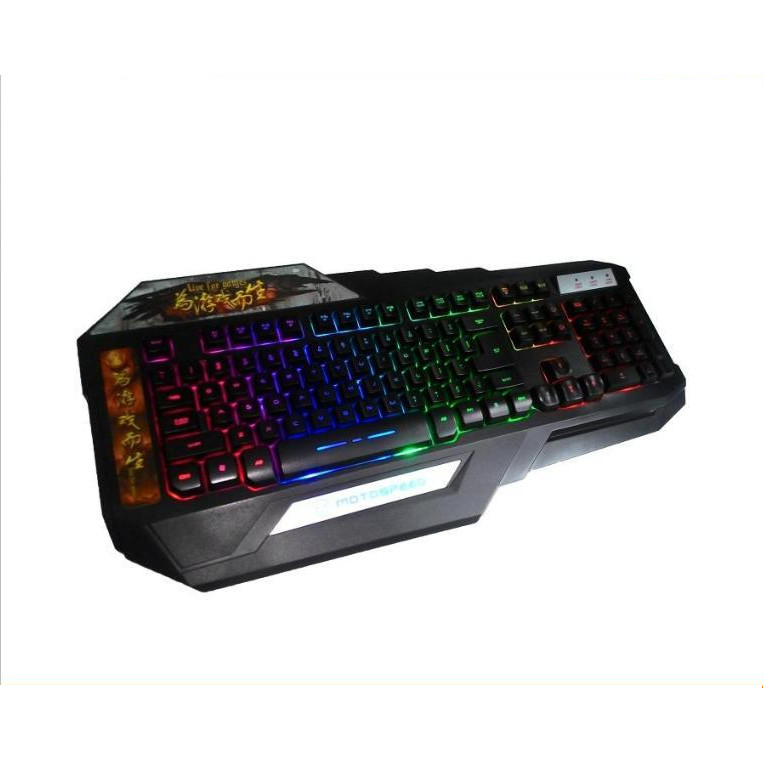 Bàn phím giả cơ Motospeed K90L Gaming Keyboard có LED 7 màu (Giao màu ngẫu nhiên) - Hàng chính hãng