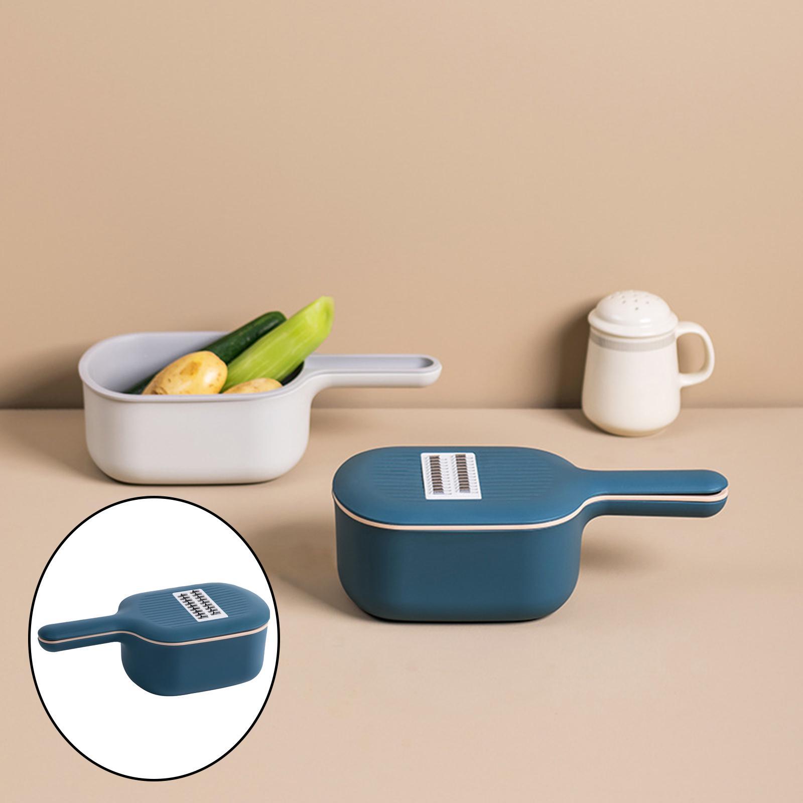 Multifunctional Vegetable Cutter w/ Drain Chopper Slicer