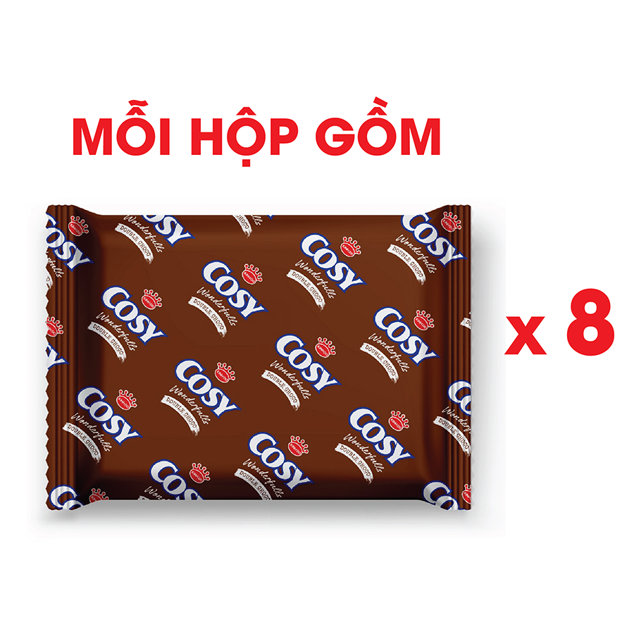 Combo 2 Hộp Bánh Quy COSY Wonderfulls Hạt Sôcôla Yến Mạch Gấp Đôi Sôcôla 2x224g