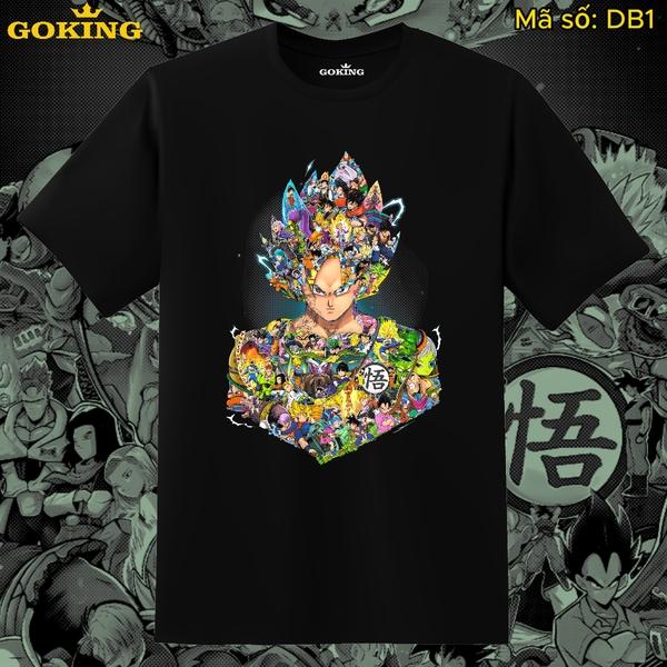 Áo thun siêu phẩm 7 Viên Ngọc Rồng, mã DB1. Áo phông in hình anime manga cao cấp cho nam nữ teen trẻ em