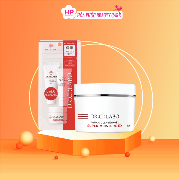 Bộ Sản Phẩm Dưỡng Da Cơ Bản Dr.Ci:Labo Moisturizing Skin Care Basic Set Giúp Tẩy Trang - Dưỡng Ẩm Và Làm Trẻ Hóa Da
