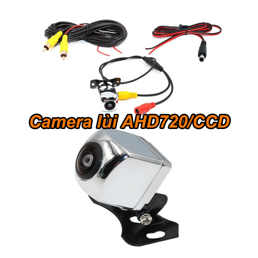 Camera lùi 720p mắt lồi góc rộng mạ bạc phù hợp mọi loại màn hình AHD và CCD