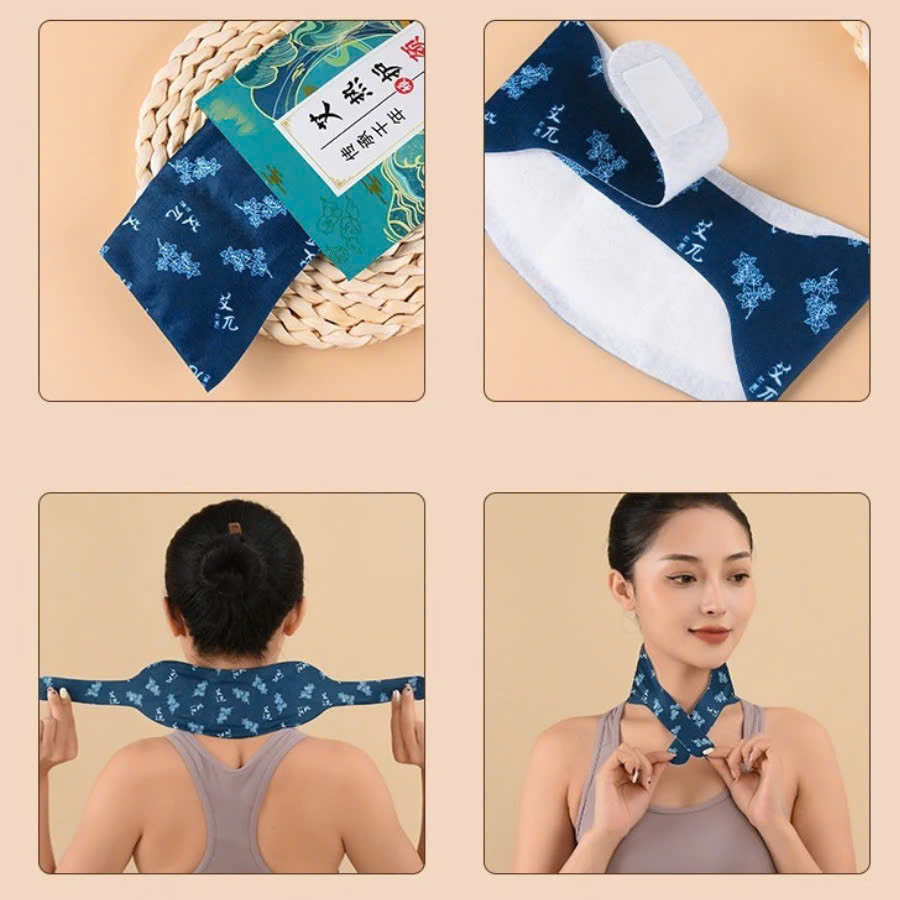 COMBO 2 Đai Dán Nóng Chườm Cổ Vai Gáy Hamart Xông Hơi Nhiệt Giảm Đau Thư Giãn Cổ Vai Gáy Hiệu Quả