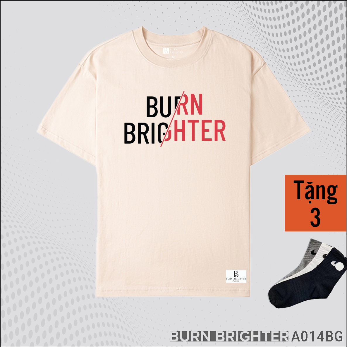 ÁO THUN UNISEX A014 - BURN BRIGHTER