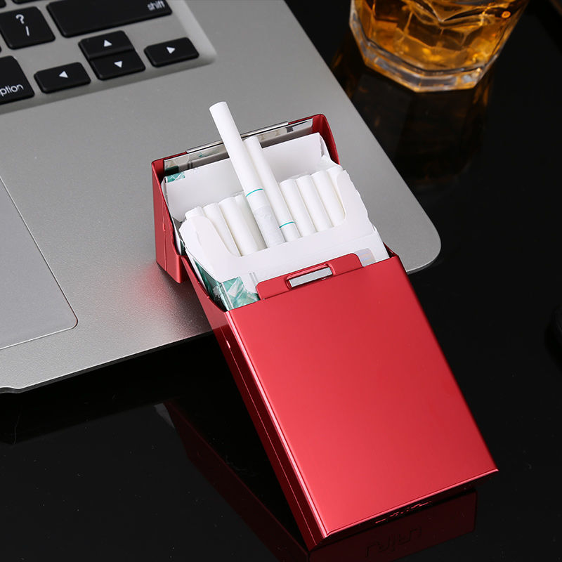 Hộp Đựng Thuốc 20 Điếu Dài Slim Hộp Nhôm Bóng Trơn