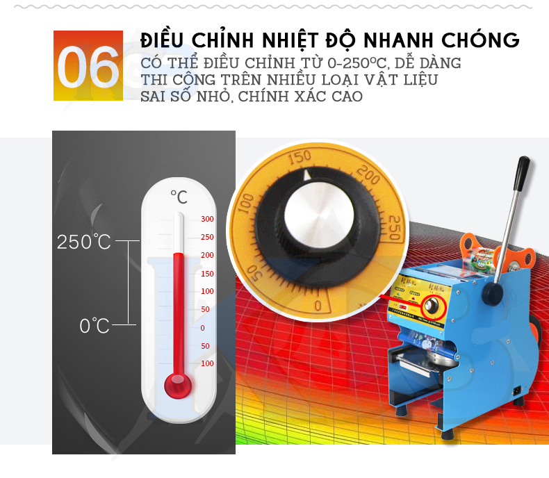 Máy dập miệng cốc trà sữa ET D7