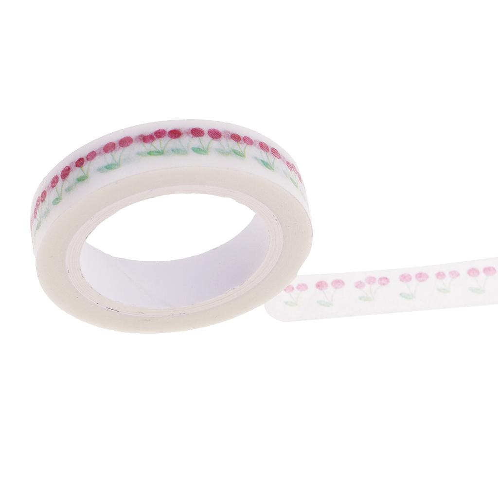 5pcs Washi Tape Paper Masking Adhesive Decorative Tape for Notebook Album