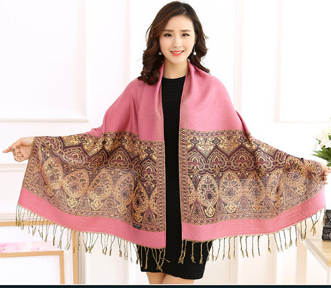 Khăn Pashmina Thêu Kim Tuyến – PMT903