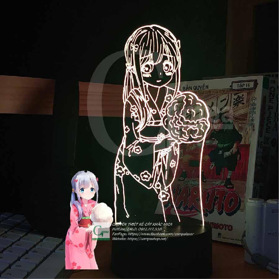 Đèn Ngủ Anime LED 3D Eromanga Sensei Izumi Sagiri Type 02 AEMS0102 16 màu tùy chỉnh - COMPA SHOP