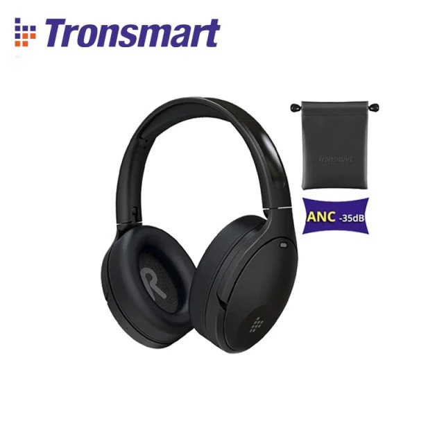 Tai nghe chụp tai Không Dây Tronsmart Apollo Q10 Bluetooth 5.0 Hoạt Động Loại Bỏ Tiếng Ồn, Hỗ trợ Điều Khiển Cảm Ứng và Ứng Dụng Điều Khiển, Hoạt động lên tới 100 Giờ 50% âm lượng - Hàng Chính Hãng