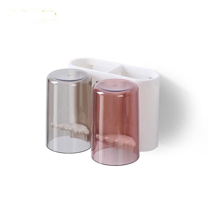 Kệ Để Đồ Nhà Tắm Đựng Bàn Chải Đánh Răng Kèm 2 Cốc E1924 - Vận Chuyển Miễn Phí Toàn Quốc