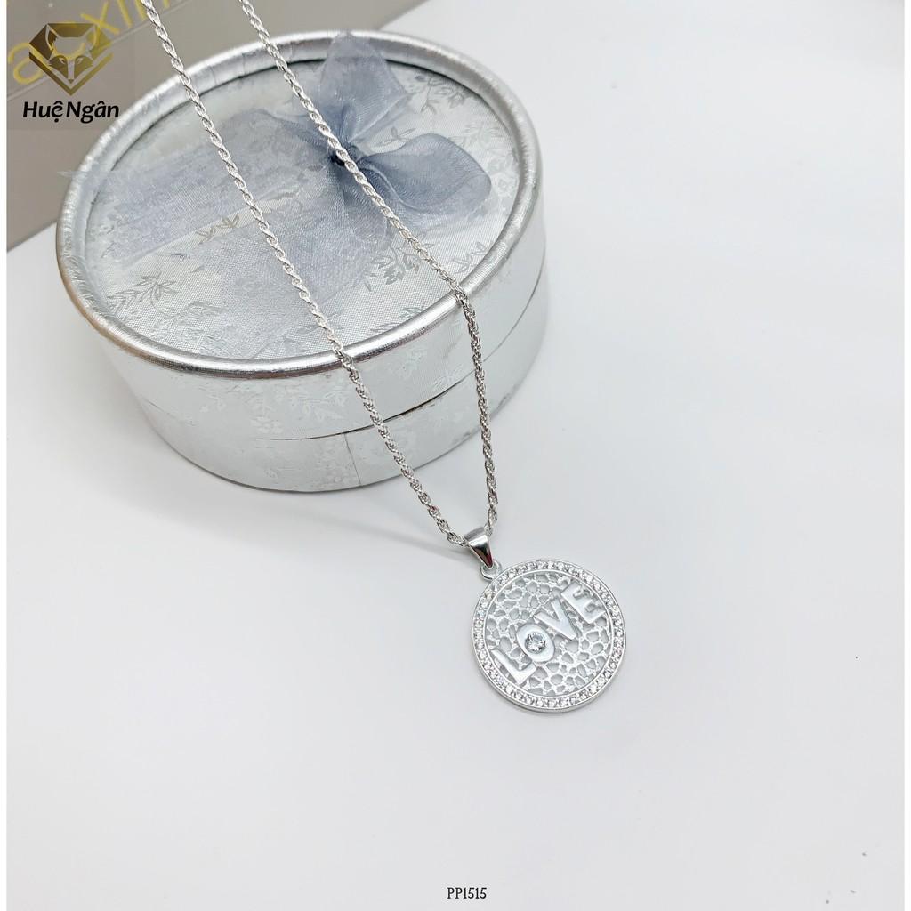 Dây chuyền bạc Ý 925 Huệ Ngân - LOVE PP1515