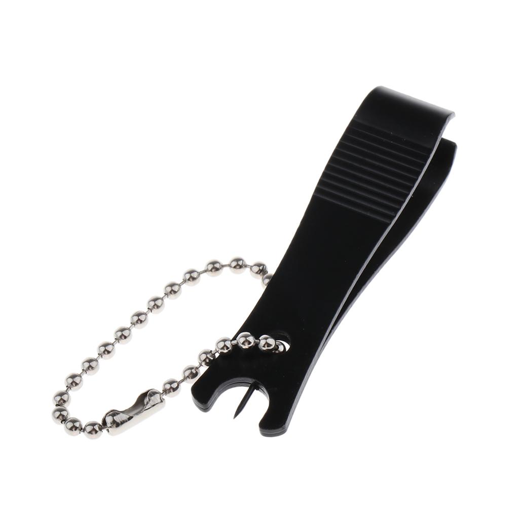 Metal Fishing Line Nipper Line Cutter Clipper Scissor Hook Eye Cleaner Black