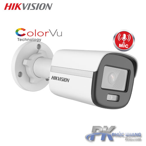 Camera IP Colorvu Lite 2MP Thân Tích Hợp Mic HIKVISION DS-2CD1027G0-LU - Hàng Chính Hãng