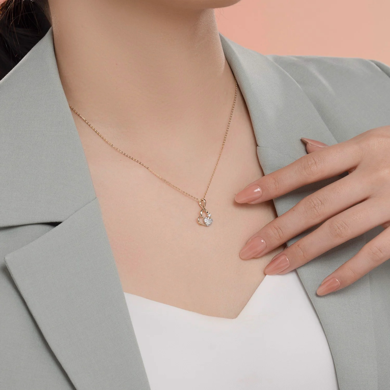 Mặt Dây Chuyền Vàng 14k Crush On You MDMAMD665 Huy Thanh Jewelry