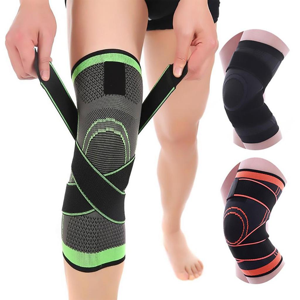Bó Gối Thể Thao Bóng Đá, Bóng Chuyển Có Đai Quấn Bảo Vệ Thoáng Khí Đàn Hồi GY12