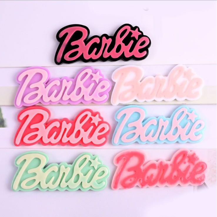 *HN* Charm chữ Barbie cho các bạn trang trí vỏ ốp điện thoại, làm móc khóa, dán Jibbitz, DIY