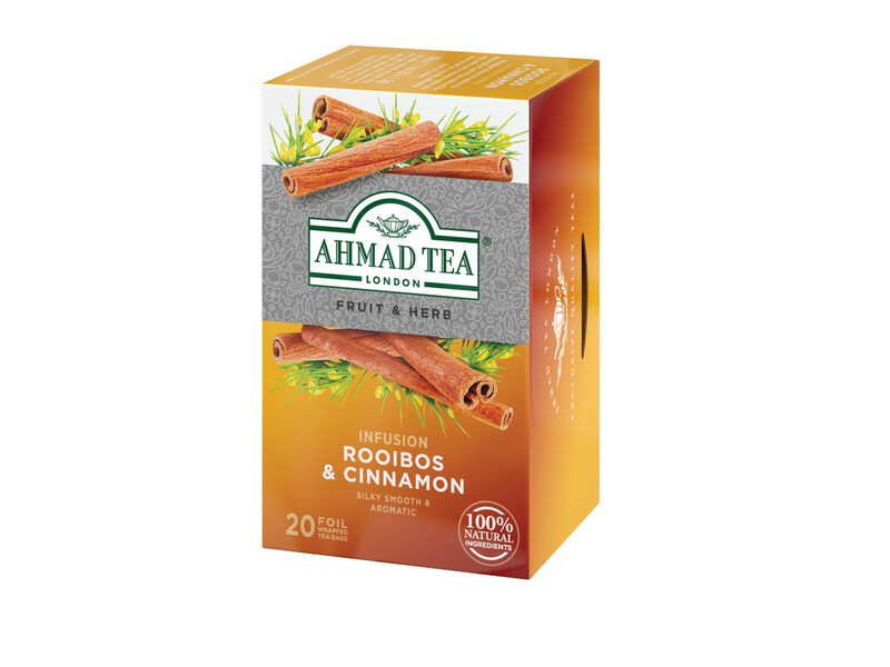 TRÀ AHMAD ANH QUỐC - ROOIBOS & QUẾ - Hồng trà Nam Phi & Quế tốt cho sức khỏe