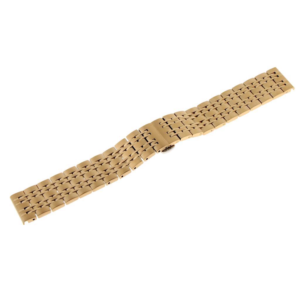 Stainless Steel Watch Band Metal Replacement Bracelet Strap 18/20/22mm