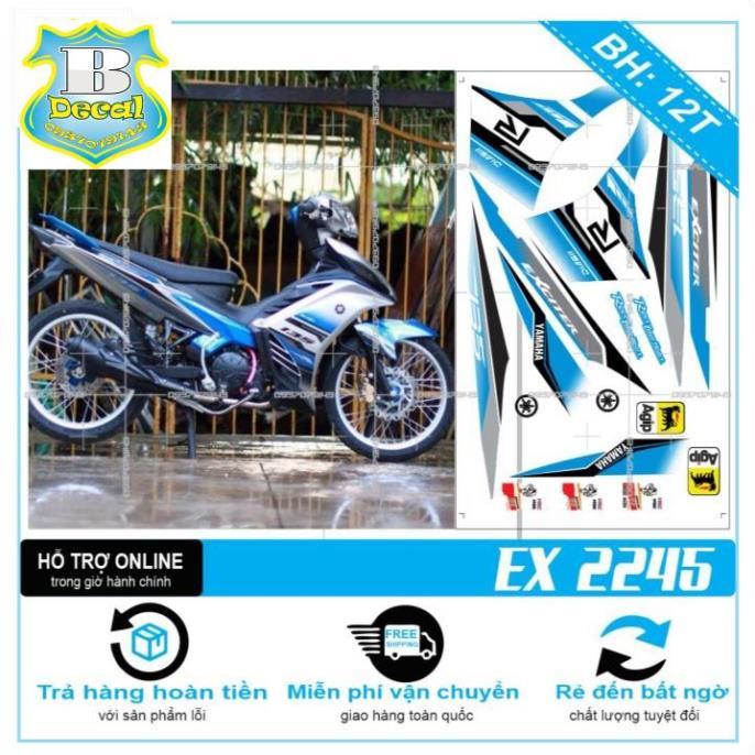 Tem rời dành cho EX 2011 R IN DECAL TRONG DÁN XE TRẮNG HOẶC BẠC