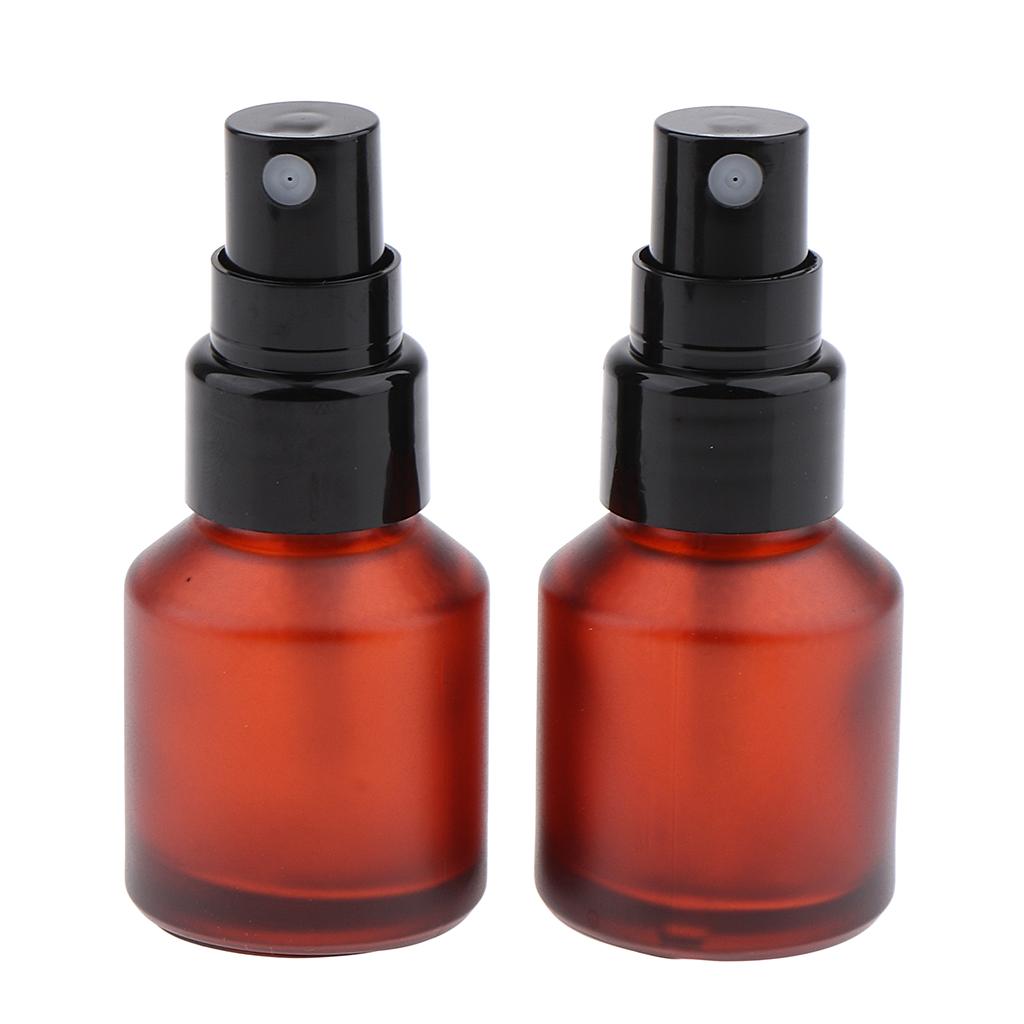 2x Bơm Lại Du Lịch Thủy Tinh Rỗng Chai Xịt Chai Phun